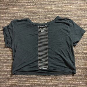 Black Striped Women's Top